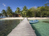 Carenero Island Beach and Pier, Bocas Del Toro Province, Panama Photographic Print by Jane Sweeney