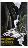 Gorges de la Diosaz reproduction procédé giclée par Roger Broders