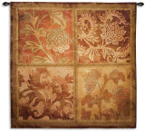 Botanical Scroll Wall Tapestry