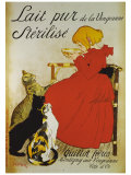 Lait pur sterilize Giclée-Druck von Théophile Alexandre Steinlen