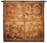 Botanical Scroll Wall Tapestry