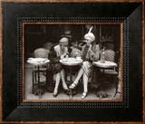 Women Sitting at a Cafe Terrace Prints