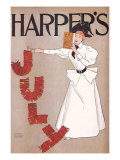 Harper's July, c.1894 Giclee Print by Edward Penfield