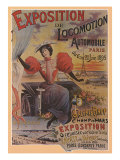 Exposition de Locomotion Automobile, Paris, c.1895 Giclee Print by Ernest Clouet