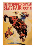 Rodeo State Fair, c.1940 reproduction procédé giclée