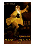 Masse Pere & Fils Champagne, c.1920 Giclee Print by Marcellin Auzolle
