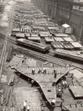Construction Yard of Bethlehem Ship Building Corp. Where Frames and Bulkheads are Preassembled Premium Photographic Print by Margaret Bourke-White Construction Yard of Bethlehem Ship Building Corp. Where Frames and Bulkheads are Preassembled Premium Photographic Print by Margaret Bourke-White