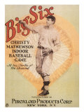 Big Six: Christy Mathewson Indoor Baseball Game, c.1910 reproduction procédé giclée