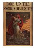 Take Up the Sword of Justice, c.1914 Gicléedruk