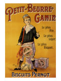 Label of Pernot Biscuits: Petit Beurre Gamin, c.1901 Giclee Print by Jack Abeille