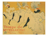 Troupe de Mlle. Eglantine, c.1896 Láminas por Henri de Toulouse-Lautrec Troupe de Mlle. Eglantine, c.1896 Láminas por Henri de Toulouse-Lautrec