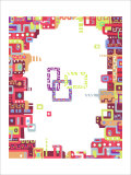 Color Melody: Lively Town, Lots of Conversations and Happiness reproduction procédé giclée par Kyo Nakayama