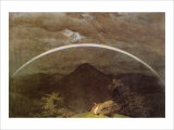 Mountain Landscape with Rainbow reproduction procédé giclée par Caspar David Friedrich