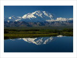 Mt, McKinnley Reflection, Alaska Giclee Print by Charles Glover