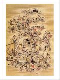 Hundred of Japanese Women Giclee Print by Jyakuchu Ito
