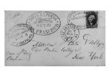 Note Sent Via the Pony Express Lámina fotográfica por Nat Farbman Note Sent Via the Pony Express Lámina fotográfica por Nat Farbman