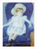 Elsie in a Blue Chair Giclee Print by Mary Cassatt