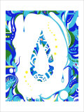 Color Melody: Color of June's Blue Rain and Lovely Drops of Water reproduction procédé giclée par Kyo Nakayama