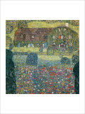 Villa on the Attersee Gicléedruk van Gustav Klimt Villa on the Attersee Gicléedruk van Gustav Klimt