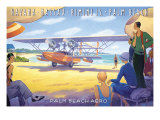 Palm Beach por el aire Lámina giclée por Kerne Erickson