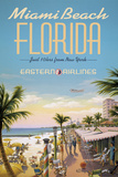 Kerne Erickson - Miami Beach - Giclee Baskı Kerne Erickson - Miami Beach - Giclee Baskı