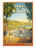 Erickson "Along the Malibu" reproduction procédé giclée par Kerne Erickson