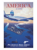 Kerne Erickson - America by Clipper - Giclee Baskı Kerne Erickson - America by Clipper - Giclee Baskı
