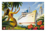 Aloha Towers Giclee Print by Kerne Erickson