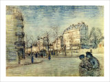 Boulevard de Clichy Giclée-tryk af Vincent van Gogh Boulevard de Clichy Giclée-tryk af Vincent van Gogh