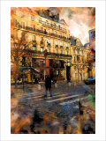 St. Germain Cross Walk, Paris, France Giclee Print by Nicolas Hugo