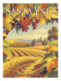 Santa Ynez Valley reproduction procédé giclée par Kerne Erickson