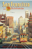 La línea Lindbergh, San Francisco, California Lámina giclée por Kerne Erickson