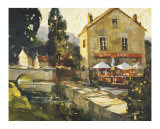 Pont Aven River Cafe Limited Edition by Ted Goerschner