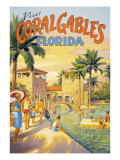 Coral Gables (Kleinformat) Giclée-Druck von Kerne Erickson