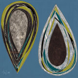 Alan Buckle - Teal Teardrops - Poster Alan Buckle - Teal Teardrops - Poster