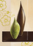 Green Flower Season Art by Yves Blanc