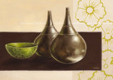 The Green Flower Pattern Posters by Yves Blanc