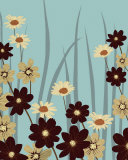 Blue Daisy Meadow Láminas por Kate Knight