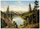 High Mountain Lake Posters by Helmut Glassl