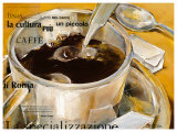 Un Piccolo Caffe Print by Elizabeth Espin