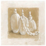 Perles Blanches Poster by Véronique Didier-Laurent