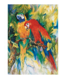 Jungle Gossip Prints by Renée Mizgala