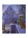 Primeras nieves Lámina por Claude Theberge