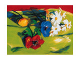 Nature on Chartreuse Prints by Madeleine Lemire