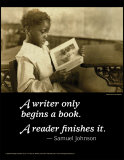 Samuel Johnson: A Reader Finishes Poster