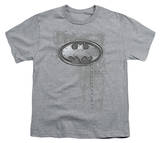 Youth: Batman - Riveted Metal Logo T-shirts