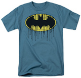 Batman - Dripping Brick Wall Shield T-shirts