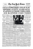 New York Times, August 15, 1945: Japan Surrenders Giclee Print
