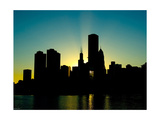 Chicago Skyline Silhouette From Navy Pier Photographic Print by Patrick Warneka