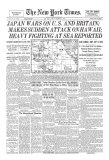 New York Times, December 8, 1941: Pearl Harbor reproduction procédé giclée